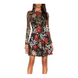 Bronx and banco Bonita sequin embroidered mesh dress